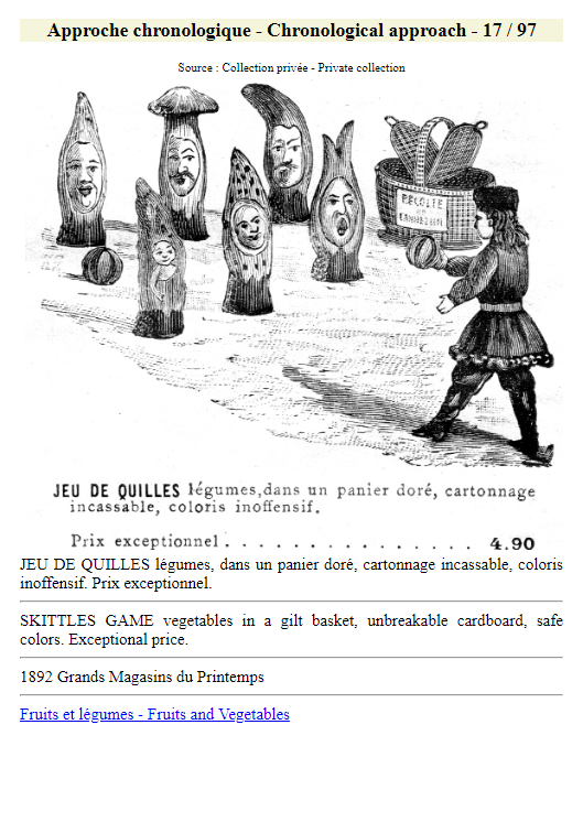  book on antique skittle games etrennes  belle epoque toys  asparagus bowling pins  vegetable pins